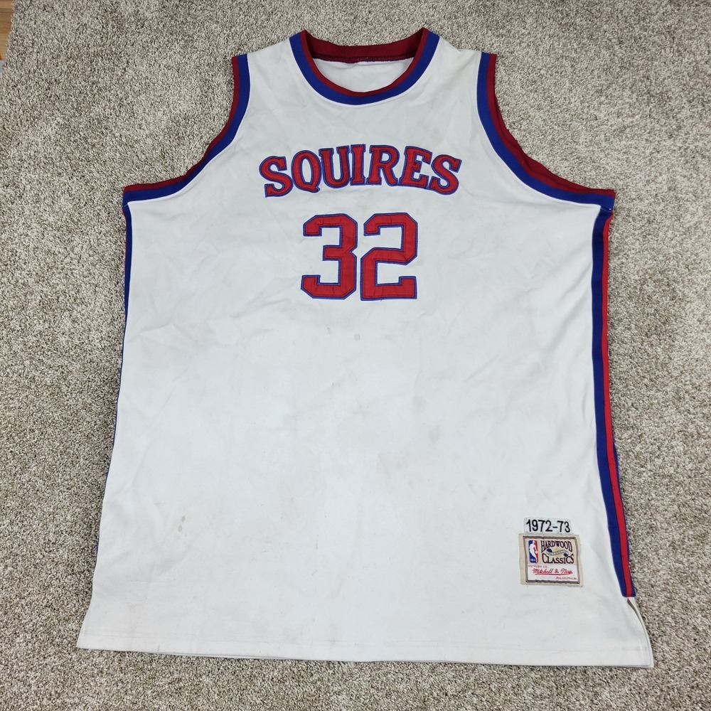 Mitchell & Ness Hardwood Classics 1972-73 Dr J Erving Squires 32 Mens 4XL Jersey
